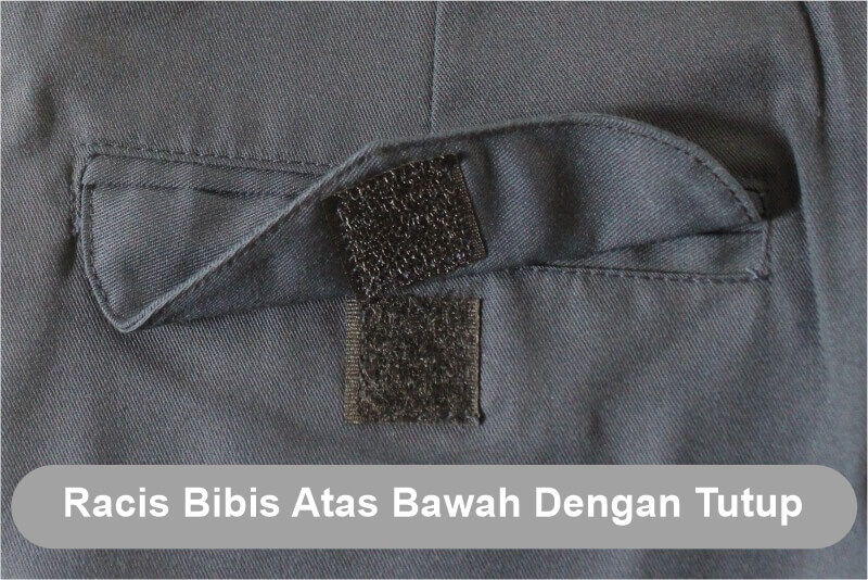 Celana_Saku Saku_Racis Bibis Atas Bawah Dengan Tutup