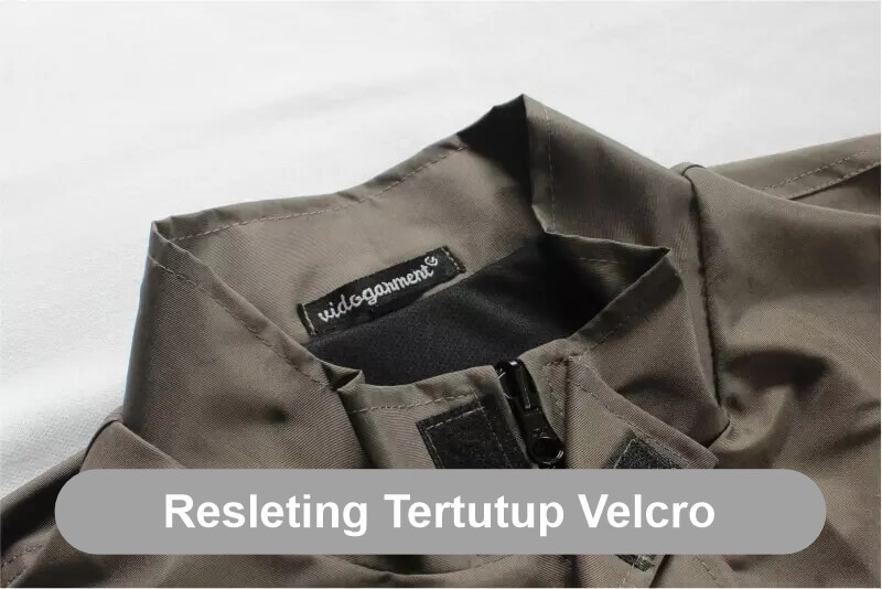 Jaket_Badan_Resleting Tertutup Velcro