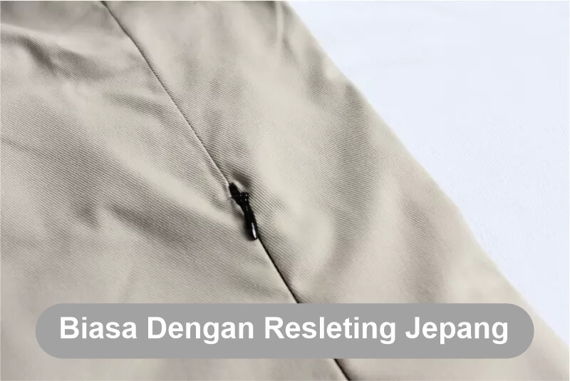 Semi Jas_Saku_Biasa Dengan Resleting Jepang